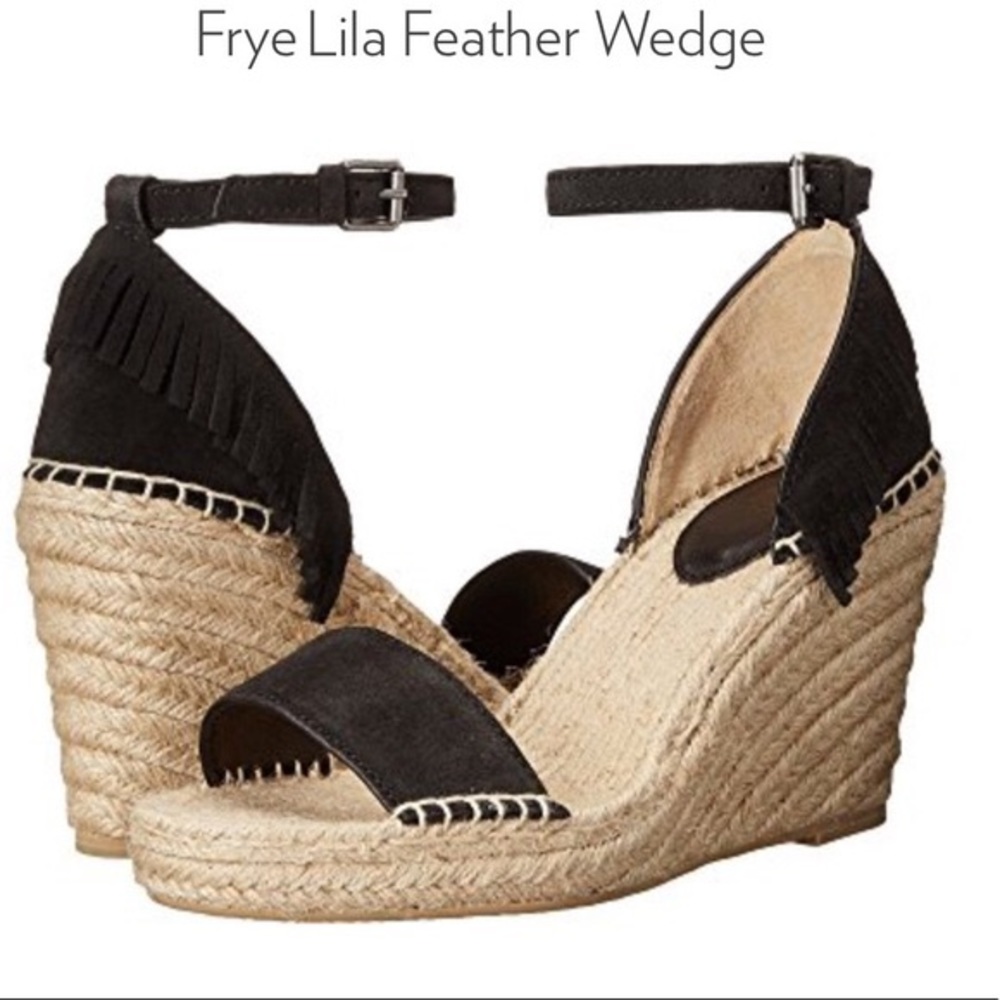 Frye Lila Feather Wedge 7.5